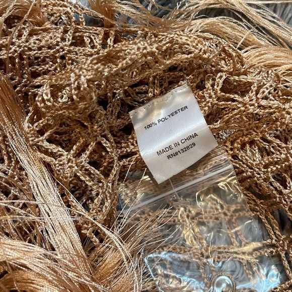 NWT! Song of Style Dani Crochet Fringe Tassle Open Knit Cover Up Sarong Dress - Picture 7 of 7